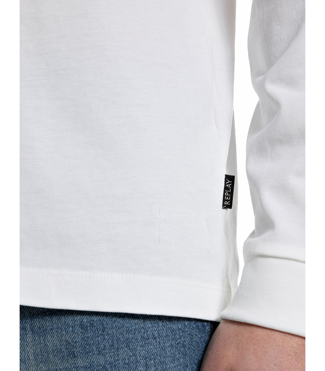 オープンエンドジャージーロングTシャツ 詳細画像 ホワイト 5